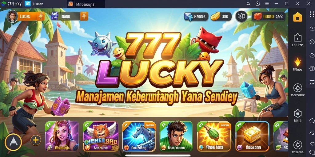 Tampilan menarik dari gameplay 777LUCKY yang seru.