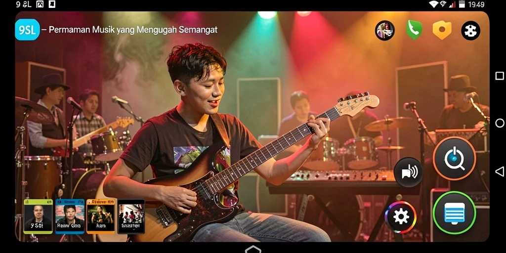 Screenshot 9SL menunjukkan gameplay interaktif dan menyenangkan.