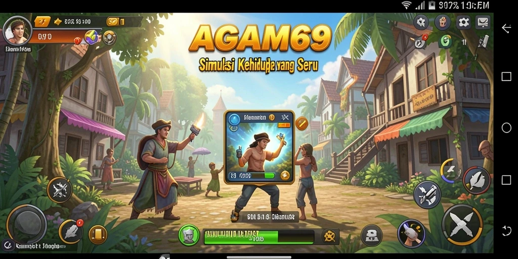 Tampilan menarik dari gameplay AGAM69 yang menggambarkan interaksi karakter.