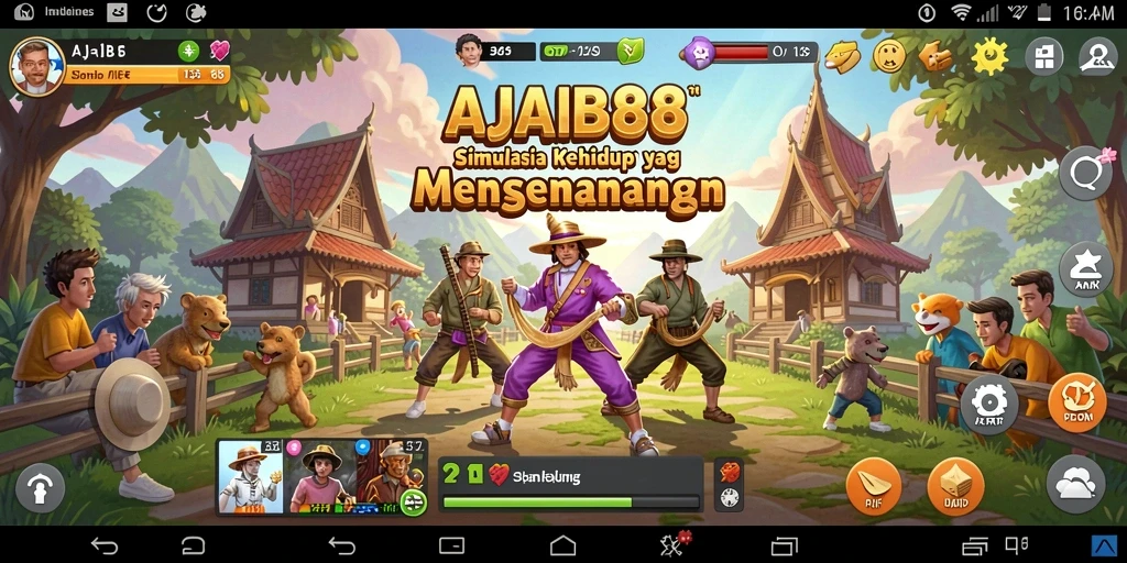 Tampilan gameplay AJAIB88 dengan pengalaman simulasi yang mendalam.