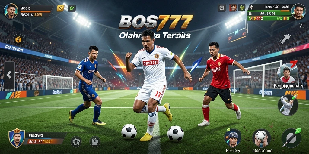 Screenshot gameplay BOS777 menunjukkan aksi seru dalam pertandingan olahraga.
