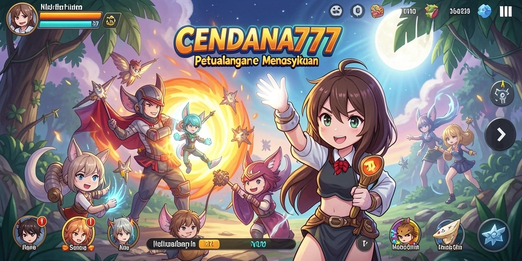 Gameplay CENDANA777 dengan karakter anime yang menarik