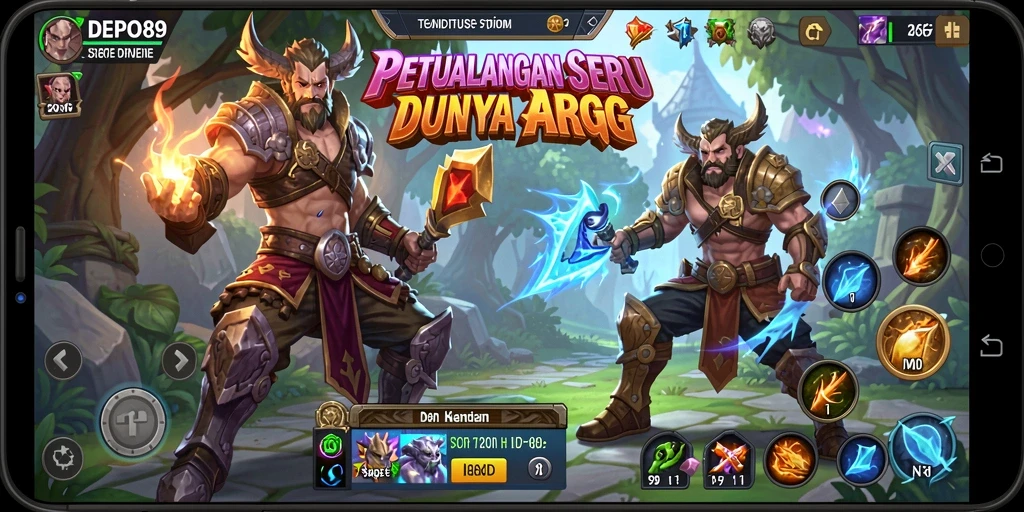Screenshot DEPO89 menampilkan aksi pertarungan mendebarkan di dunia ARPG.