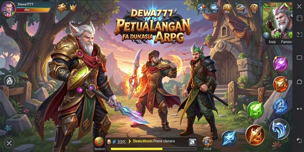 Menampilkan aksi pertarungan seru dalam DEWA777.