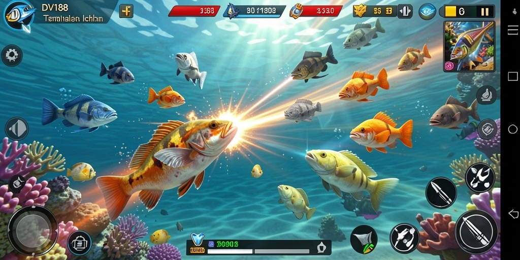 Tampilan gameplay menarik dari DV188 dengan grafis memukau.