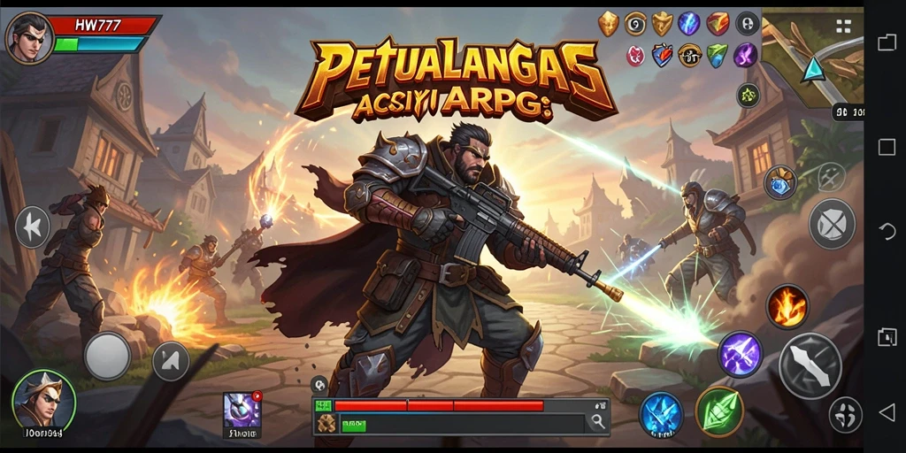 Tampilan menarik dari gameplay HW777 yang penuh aksi.