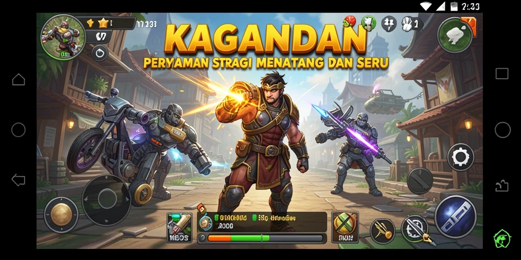Tampilan gameplay KAGANDAN menampilkan strategi cerdas dan aksi seru.