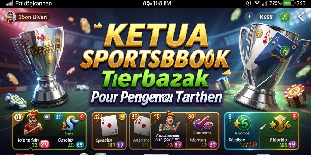 Screenshot KETUA menampilkan antarmuka taruhan yang menarik dan informatif.