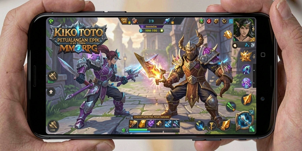 Tampilan gameplay KIKOTOTO dengan aksi petualangan seru di dunia MMORPG.