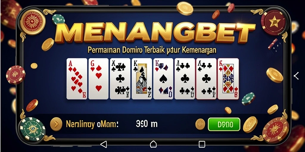 Tampilan menarik yang menggambarkan gameplay Domino seru.