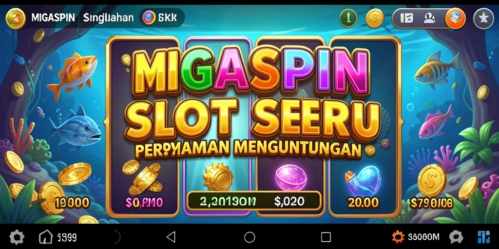 Tampilan menarik gameplay Slot di MIGASPIN dengan fitur bonus yang seru.