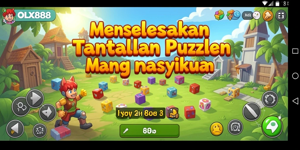 Screenshot menunjukkan gameplay menarik OLX888 dengan berbagai teka-teki yang menantang.
