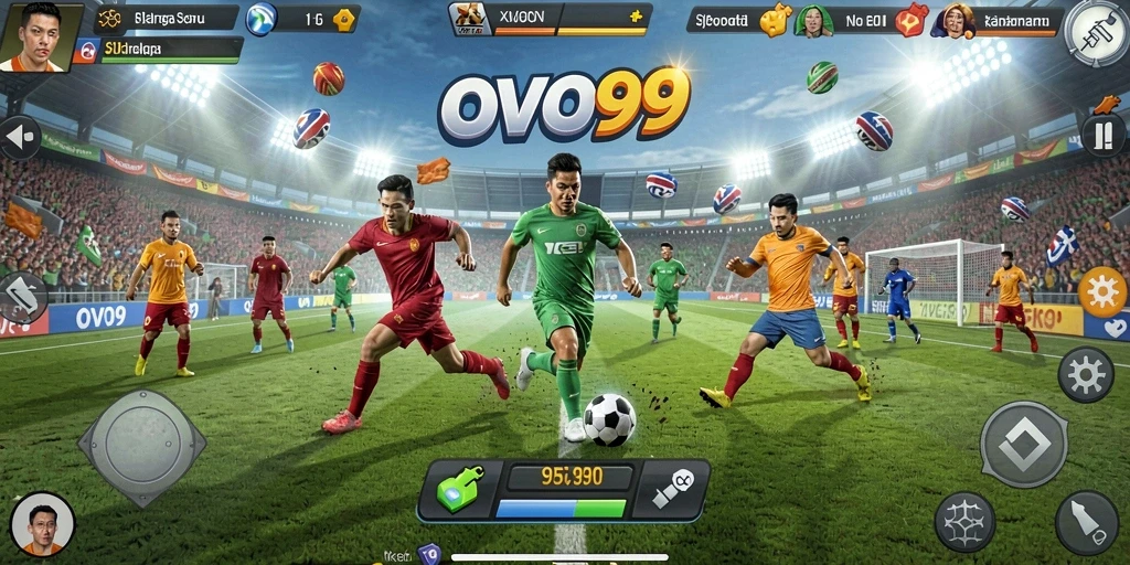 Tampilan gameplay OVO99 yang seru dan interaktif.