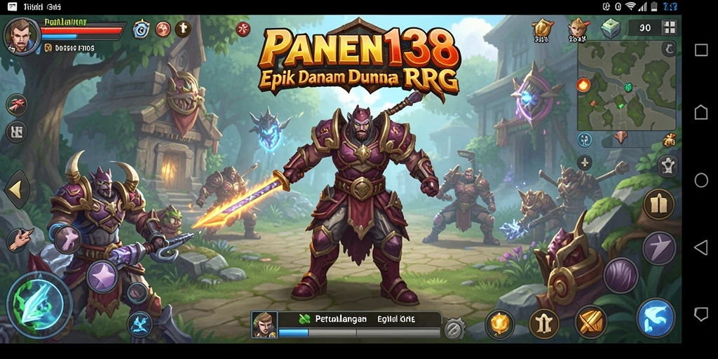 Tampilan permainan RPG yang memukau dan penuh aksi.