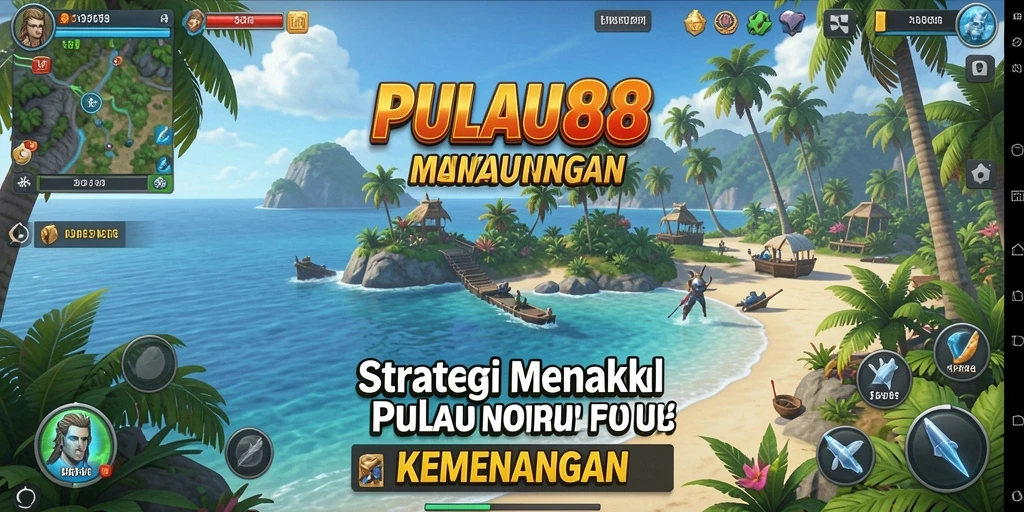 Screenshot utama PULAU88 menampilkan aksi pertempuran strategi yang mendebarkan.