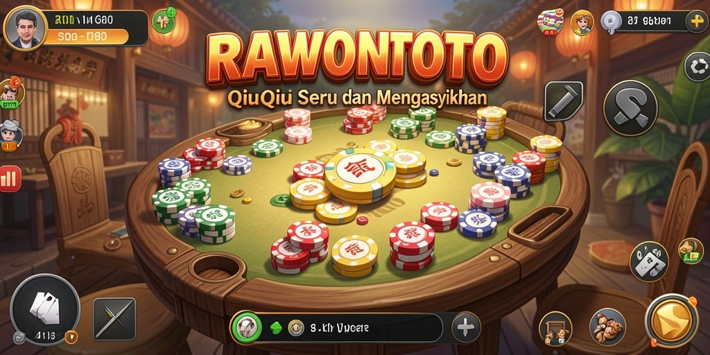 Tampilan gameplay seru dari game QiuQiu RAWONTOTO