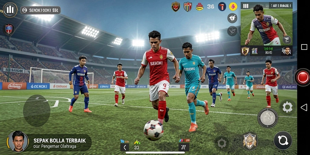 Gameplay SEHOKI yang menegangkan dan seru di lapangan hijau.