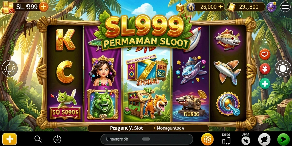 Screenshot SL999 menampilkan gameplay slot yang seru dan interaktif.