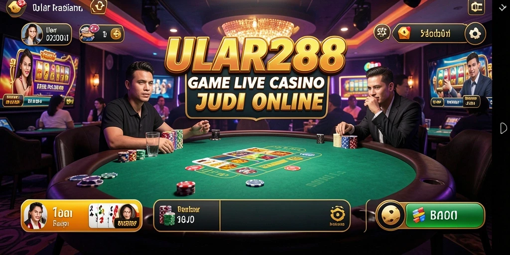 Gameplay ULAR288 yang menampilkan dealer langsung dan interaksi mendebarkan.