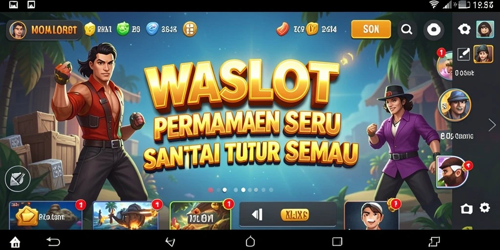Tampilan gameplay <strong>WASLOT</strong> yang mengasyikkan dan penuh warna.