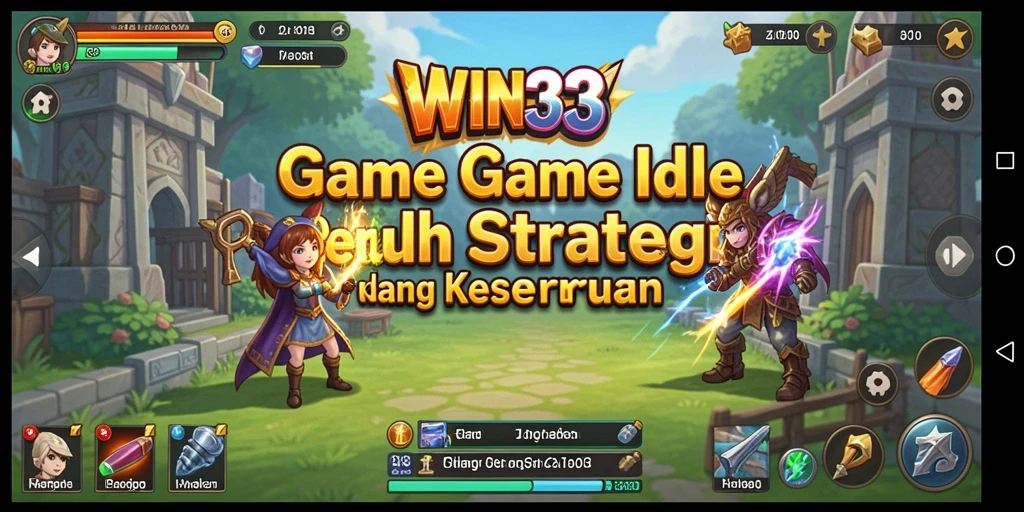 Tampilan gameplay Idle dari WIN33 yang seru dan interaktif.